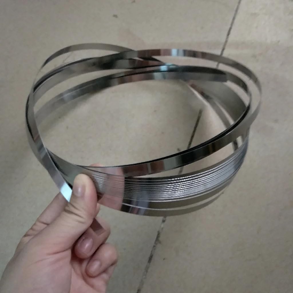 1 striscia di lamina in acciaio inossidabile 304, spessore 0,1 mm, 0,2 0,3 0,4 0,5 1 mm, larghezza 20 mm, rotolo di lamina in acciaio, striscia stretta(Thickness 1mm)