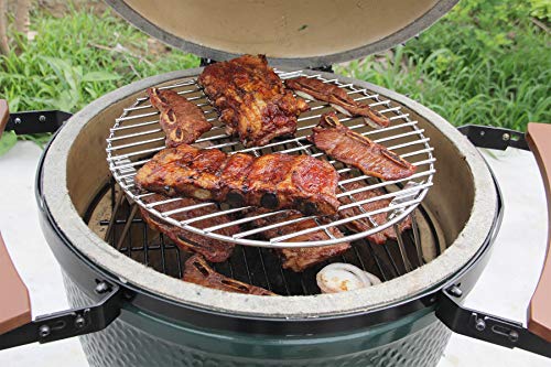 Mydracas Grill Expander Rack Stack Rack Expansion Grilling Rack Stainless Steel Fit Large & Xl Big Green Egg Weber Kettle 22 Inches Charcoal Grill Kamado Joe,18" Or Bigger Diameter Grill #TOP6