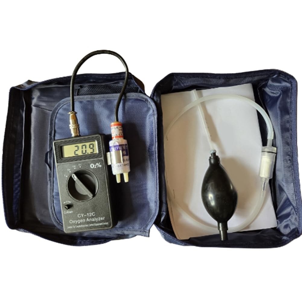 Analizador de Oxígeno Portátil -12C, Comprobador de Concentración de Oxígeno, Instrumentos de Análisis de Oxígeno Portátiles.