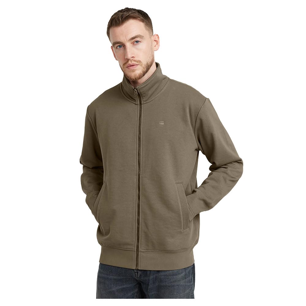 G-Star Men's Nifous Zip Thru Sweater, Brown (turf D25122-D566-273), L