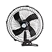 DILEXIXI Ventilador De Coche De 10 Pulgadas con Clip Car Van Home Ventilador De Aire Eléctrico Rotación De 180 ° Ventilador De Verano,Negro,12V