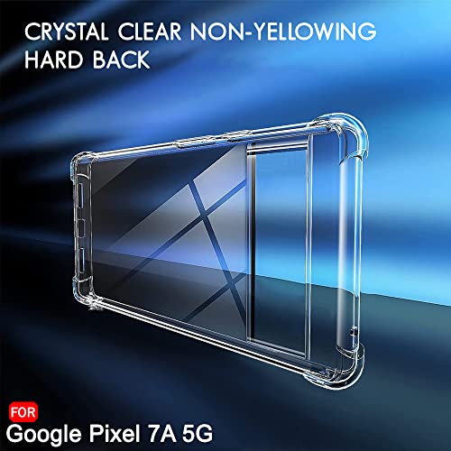 Image of TheGiftKart Crystal Clear Back Cover Case for Google Pixel 7A | 360 Degree Protection | Shock Proof Design | Transparent Case Cover for Google Pixel 7A (PC & TPU, Transparent Bumper)