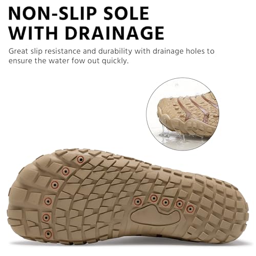 Image of EWUHA Barefoot Shoes Womens Mens Footwear for Walking Hiking with Wide Toe Box,Healthy & Non-Slip,Breathable Barefoot Vitality Water Shoes for Beach Pool Swim Outdoor (Unisex)