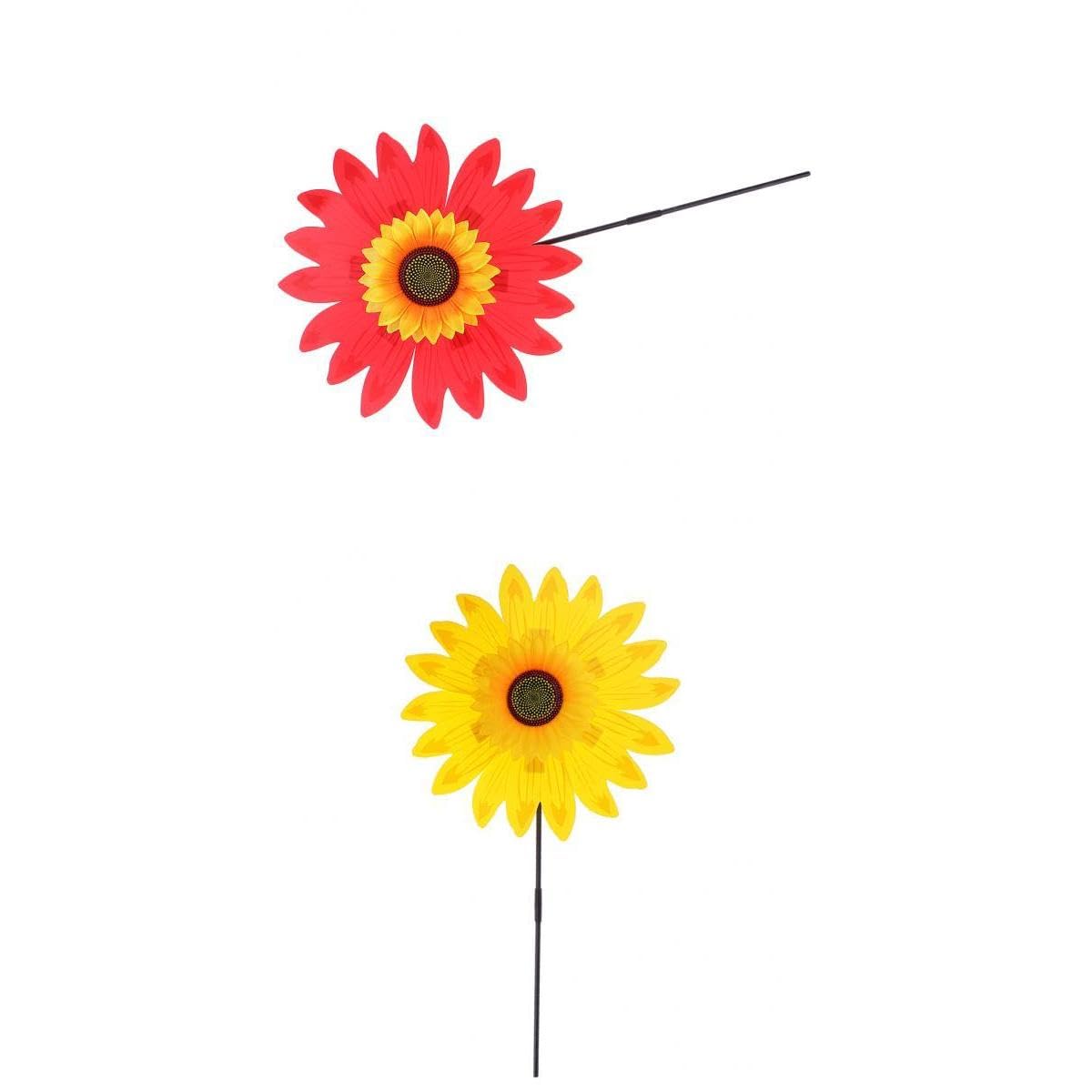 JAZZY PEARLS® 2pcs Sunflower Windmill Wind Rotator Kid Outdoor Playground Boys Girls Toys-Toys & Hobbies - Outdoor Toys & Structures - Other Outdoor Toys Structures-2 Set Windmill Toys-image-37