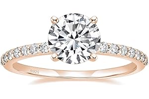 925 Sterling Silver: Engagement Ring Rose Gold