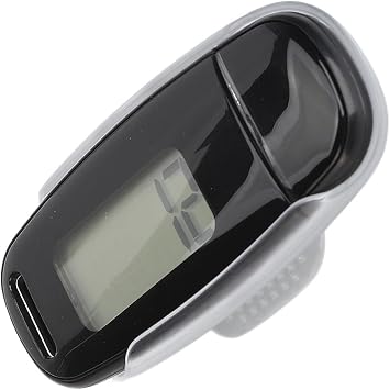 Step Counter Large LCD Screen USB Rechargeable Accurate Portable Lightweight Pedometer with Lanyard for Women Men Kids Black