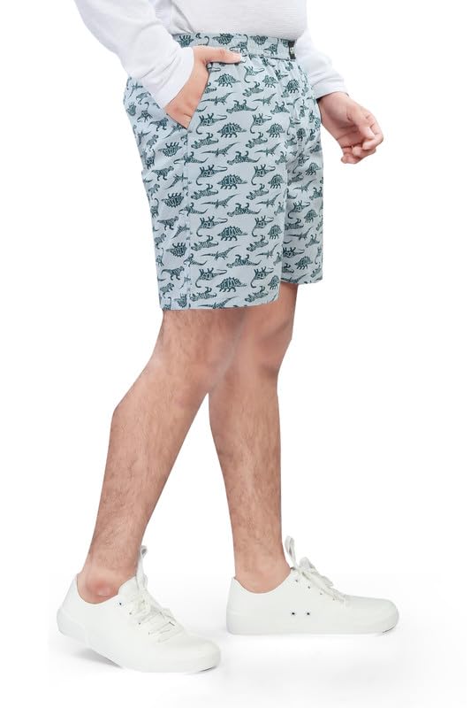 Image of UNOseven Shorts for Boys - 100% Cotton Printed with Side Pockets - Available from Size 7 Years to XL