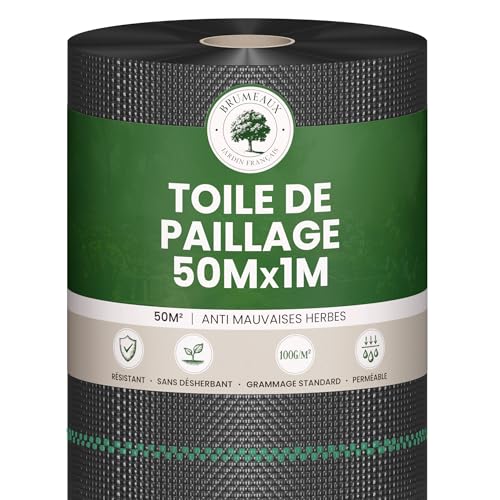 SKYLANTERN - Tela de tapicería (100 g/m², 50 x 1 m, para jardín huerto, lona antimalezas, 100 g para huerto, para huerto