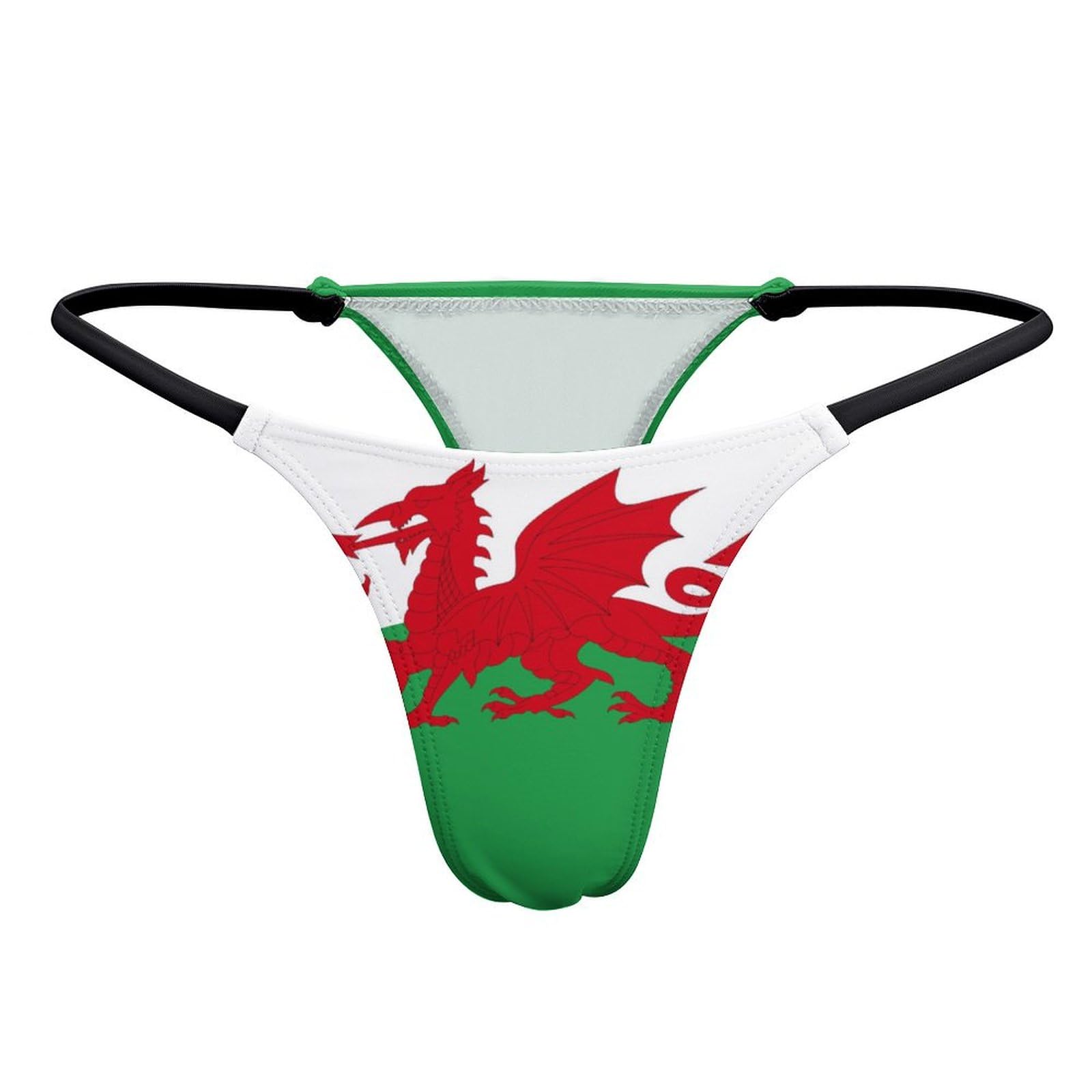 KWQDOZF Flag of Wales Sexy Womens G-String Thong T-Back Underwear Funny Gifts for Women
