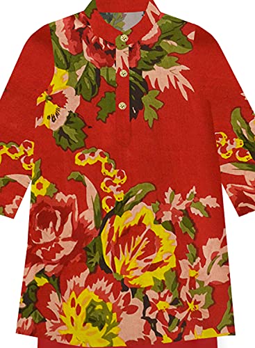 Image of A.T.U.N. (ALL THINGS UBER NICE) Boys Full Sleeve Cotton Floral Printed Kurta and Pyjama Set | Ethnic Clothing Set for Festival and Special Occasion | 2 Piece Set for Boys