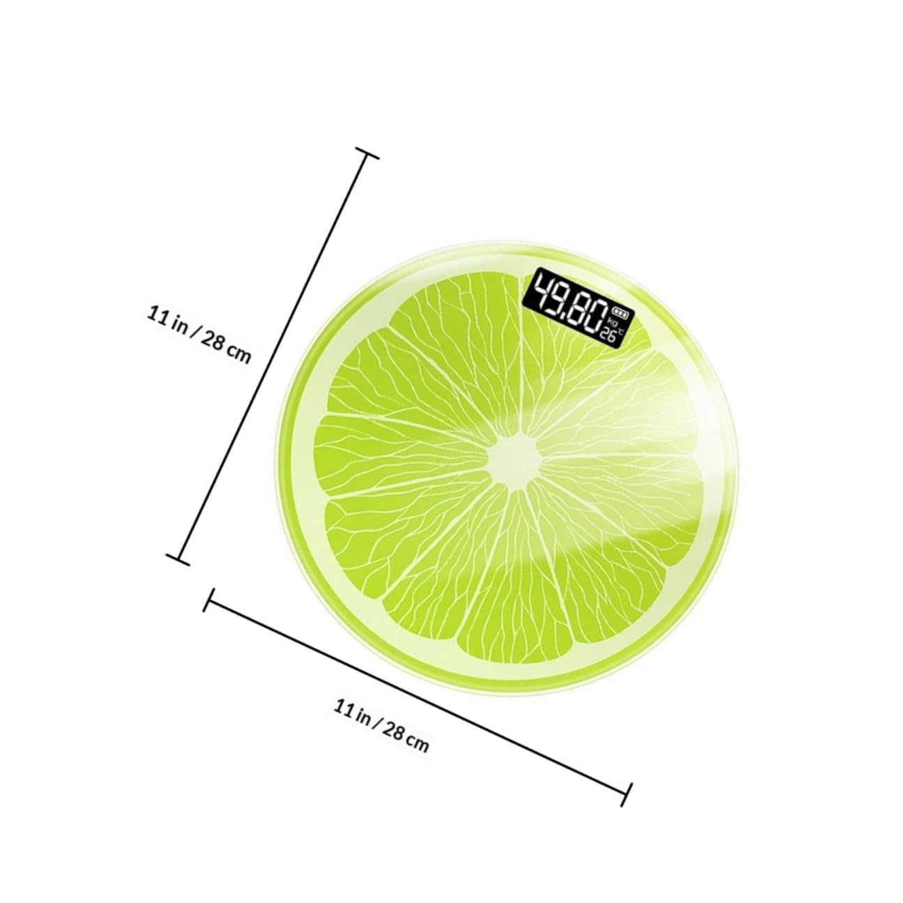 Baluue Bilancia Pesapersone Digitale in Vetro Temperato Verde, Facile da Usare e Pratica la Gestione del Peso Corporeo Fino a 180kg Precisione di 50g