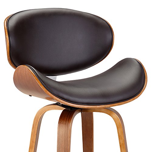 Armen Living Solvang Mid-Century Swivel Counter Height Barstool, 26" - Image 4