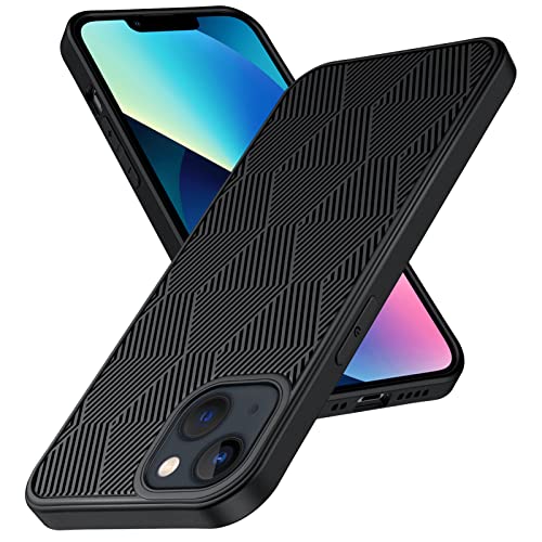 TesRank Funda iPhone 13 Mini Carcasa, TPU Silicona Fundas para iPhone 13 Mini Case Móvil Suave - Negro