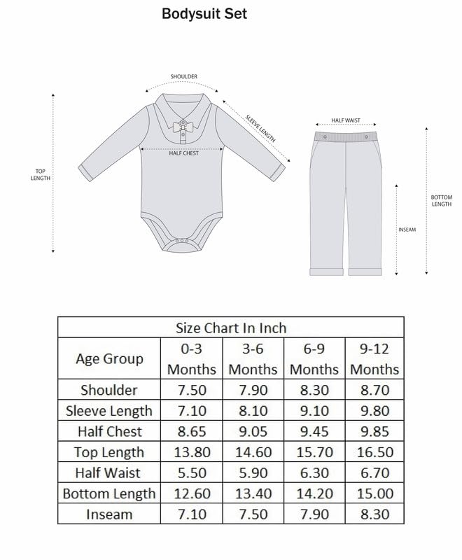 BUMZEE Peb10801807 Body chłopięce, bawełna, długie rękawy