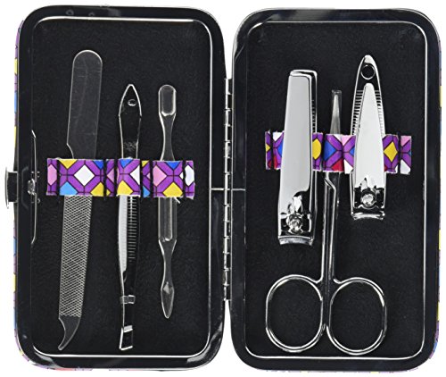 Fashioncraft 12703 Mosaic Manicure Set, Gray