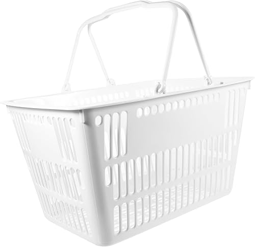 Miniatura 10 de 1 cesta de comestibles con capacidad para almacenamiento de cerveza y verduras para suministros de centro comercial, diseño hueco fácil de mover