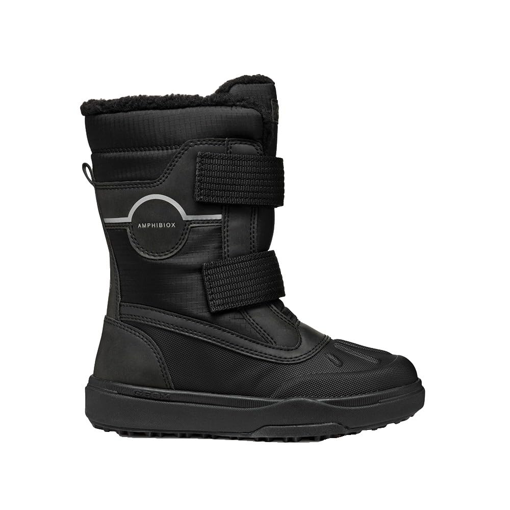 Geox J BUNSHEE PG BOY B A, Snow Boot, Black,