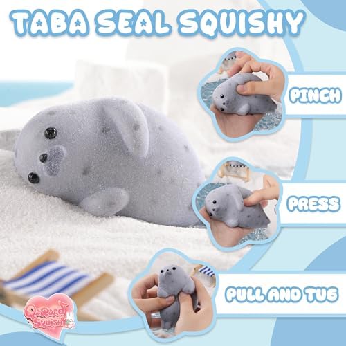 Handmade Taba Seal Squishy Stress Relief Toys - Ultra Soft Silicone Squeeze Toys for Kids & Adults, Reusable Non-Violent Squishy Toys for Stress Relief & Relaxation - View 5