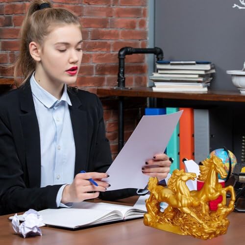 Double statue de cheval en résine cadeau idéal pour une maison moderne - 5