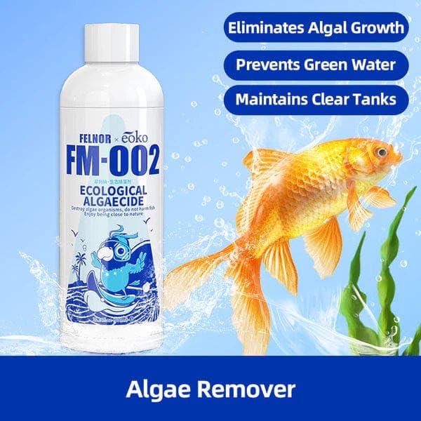 Image of Aquarium Water Clarifier | Aquqrium Water Purifier Algae Remover | FM-001 | 100% Fish Fish Safe Aquarium Tank Biological Water Purifier Agent | Suitable for Fresh Water (200ml)