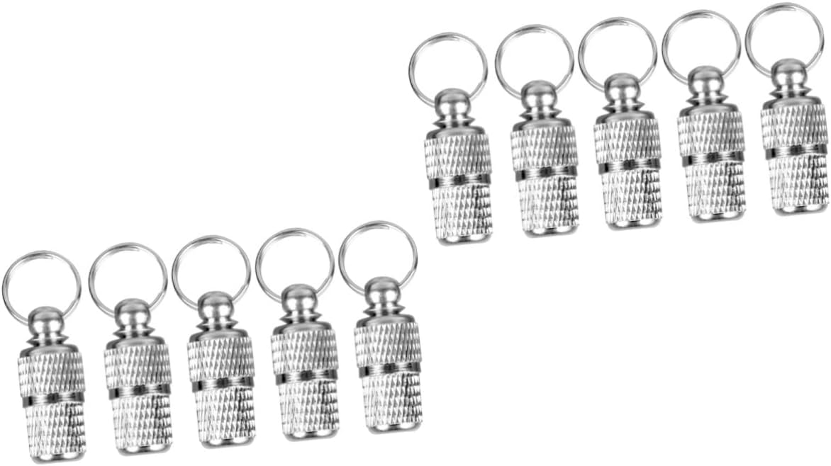 BESPORTBLE 12pcs Pet Tags Storage Barrel Tube Engraved Id for Cat Dog Puppy Name Tag Holder Lightweight for Portable Carry