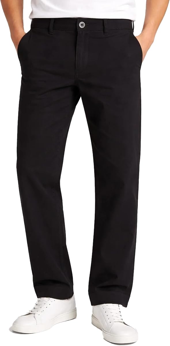 Volcom Pantalones de uniforme para niños Chino tejido elástico para uso escolar y casual | Cintura con cierre de botón seguro, se ajusta cómodamente a través de la cintura y la cadera, considere la posibilidad de elegir una talla más grande