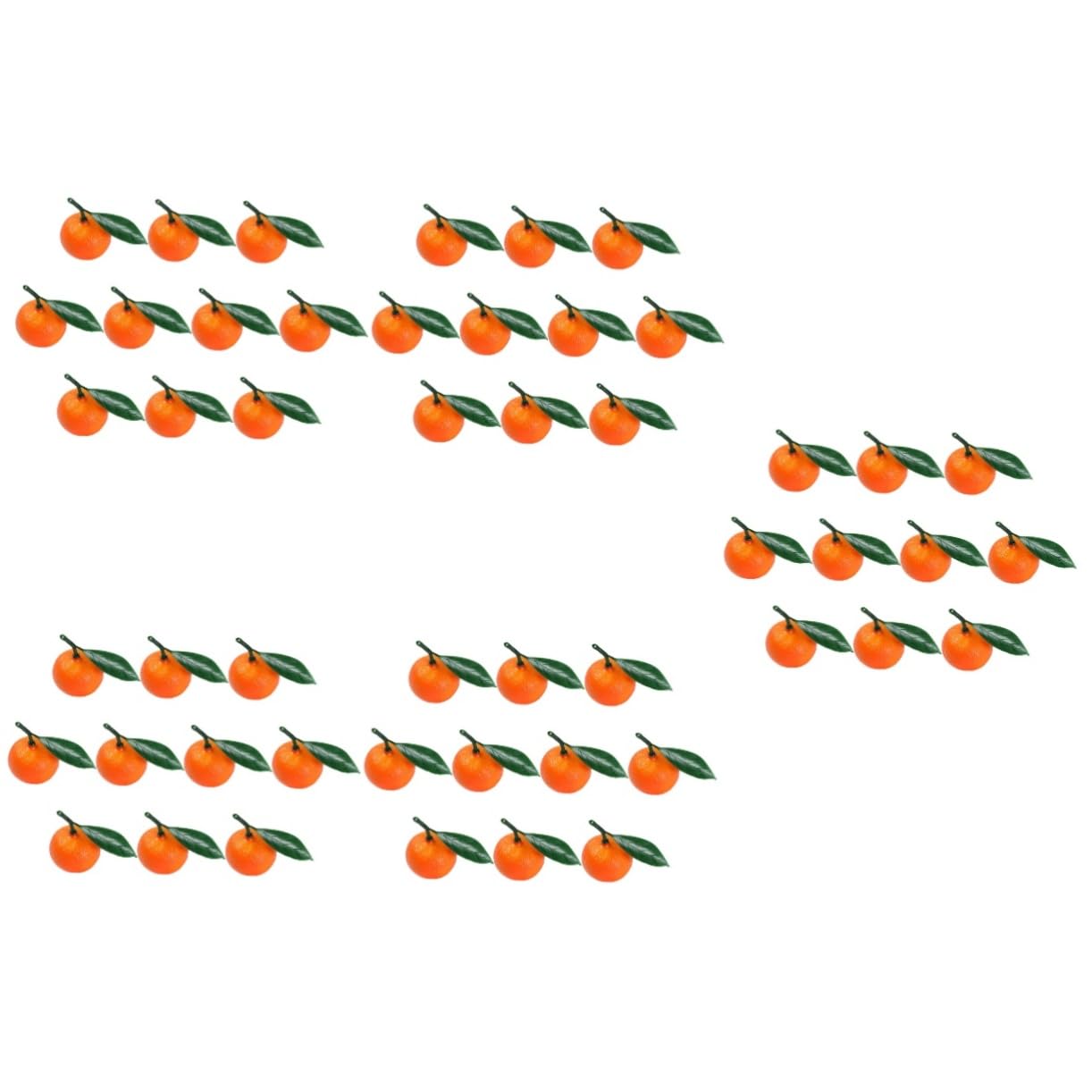 MAGICLULU 5 Sätze Modell Mit Gefälschten Orangen Obst-Modell- Kalk Zitrone Kunstobst Künstliche Früchte Künstliches Orangen-modelldekor Naturgetreue Fruchtdekorationen PVC 10 Stück * 5