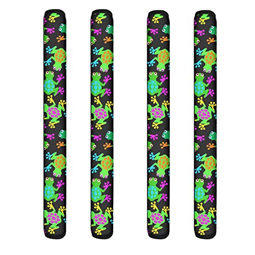 Jiueut Lot de 4 housses antidérapantes pour poignée de porte de réfrigérateur, four, micro-ondes et lave-vaisselle Cover