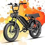 Electric Bike for Adults Teens,3000W/2000W Peak,20'/16' Fat Tire Off Road Dirt Ebike,80/55 Miles LongRanger,32/28 MPH E Bike Bicycles, Fat Tire All Terrain E-Bike,E Bike for Hunting,YR20 with Footrest