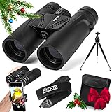 10x42 Binoculars for Bird Watching - Professional HD Quality Roof Prism Bird Watching Binoculars for Adults - Perfect for Birding, Travel, Hunting, and Stargazing - Includes Tripod & Phone Adapter