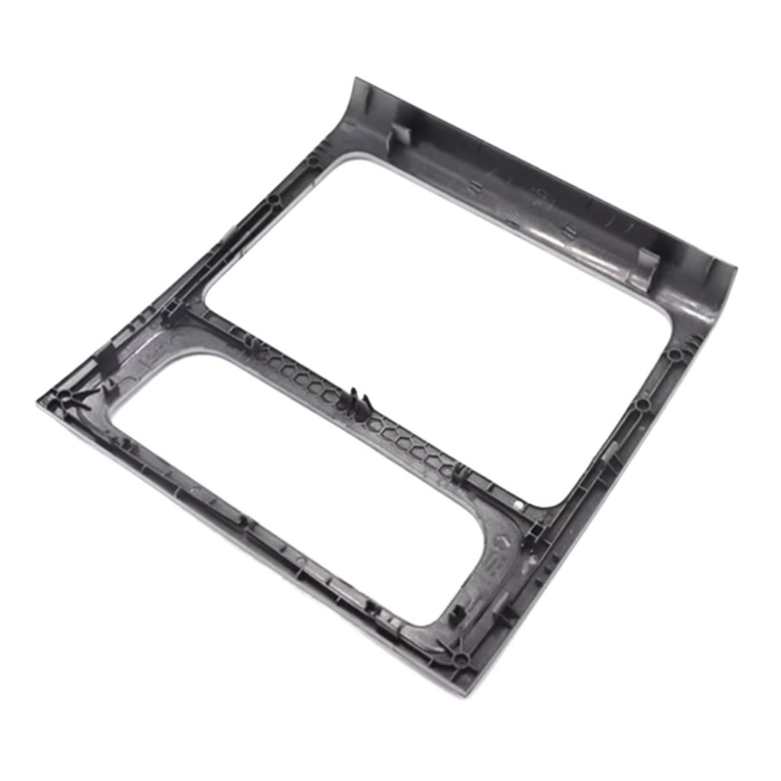 Panel Embellecedor Radio Reproductor DVD Marco Intermedio Caja Panel Aire Acondicionado Plateado 1T0858071 para VW para Touran 2011-2015 Marco Radio para Coche(Silver)
