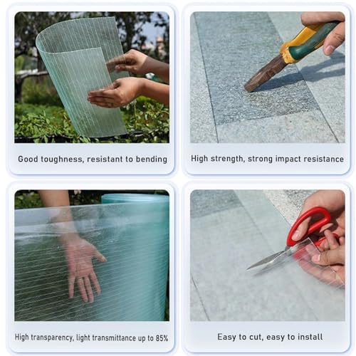 Panneaux de toit de serre anti-UV et imperméable en polycarbonate robuste - 4