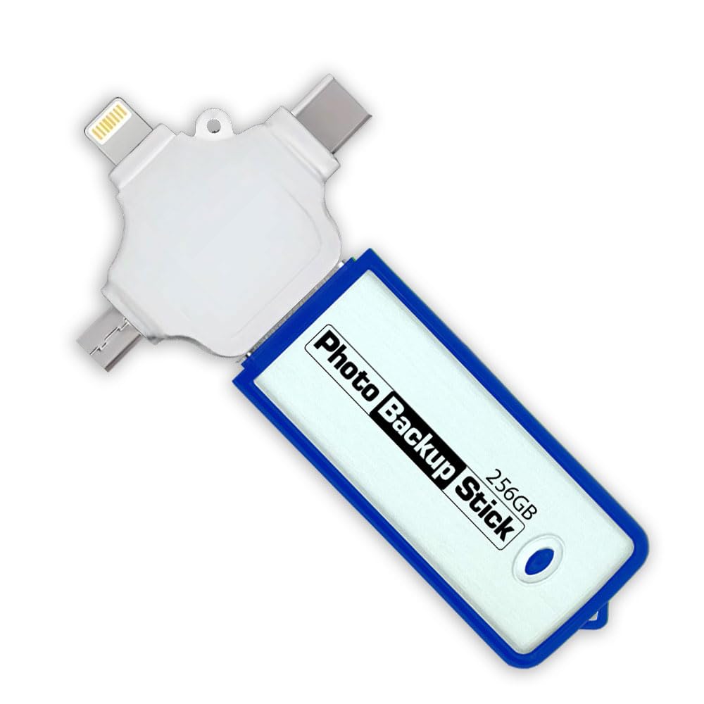 - Photo Backup Stick Universal Picture and Video Backup for Any Device - iPhone, Android, Computer, Tablets (64GB)
