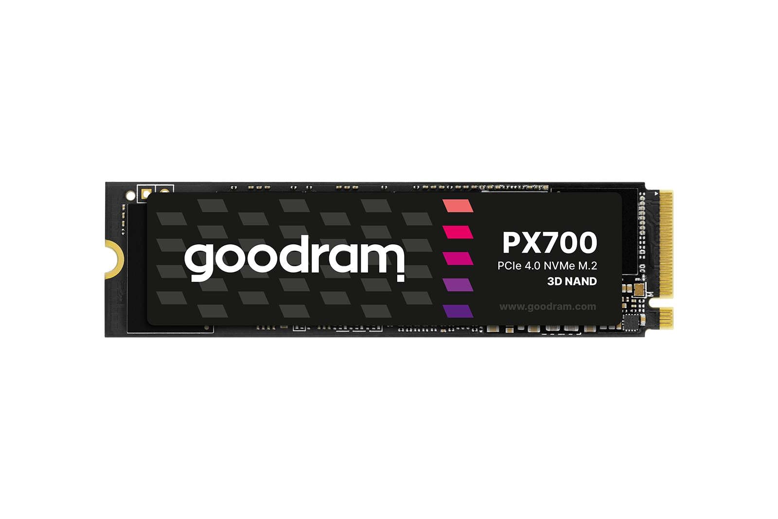 goodram - SSD Laufwerk PX700-1TB - PCIe 4x4 M.2 2280 - Kompatibel mit Notebooks, Laptops und PC Desktops, Festkörper-Laufwerk Schwarz 7400 MB/s Read