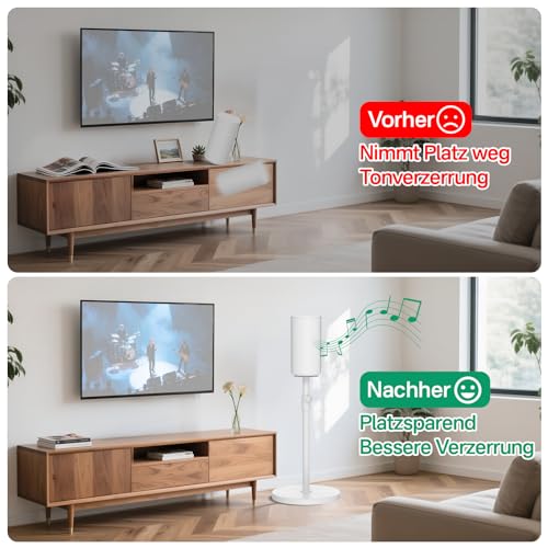 Support d'enceinte pour Sony HT-A9 ajustable pour une immersion surround à hauteur d'oreille