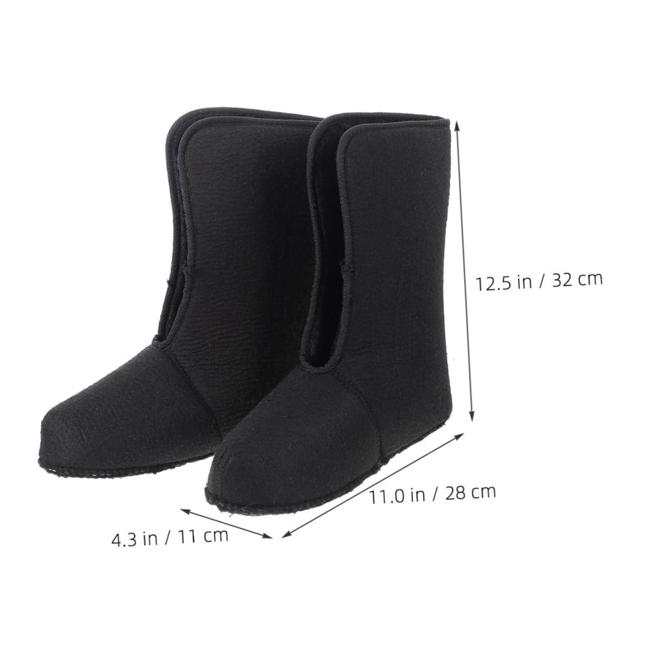 GOOHOCHY Men's Winter Boot Liners Thick Insulated Rain Boot Inner for Fishing Winter Gear Waterproof and Warm