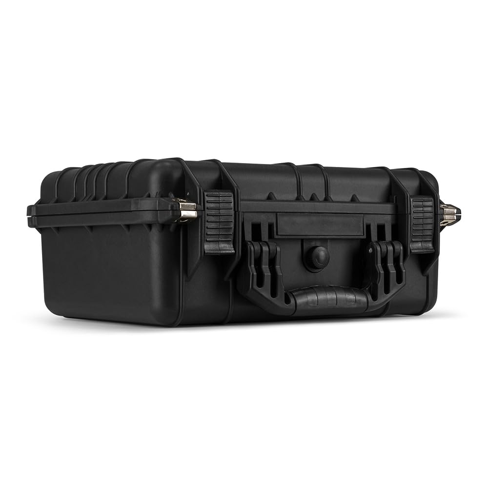 Power Dynamics GIGCase8, Universal Hard Case Kamera Koffer Schaumstoff, DJ Koffer, Foto Koffer, Schutzkoffer, DJ Universalkoffer, Wasserdichter Koffer, Transportkoffer mit Schaumstoff, Schwarz