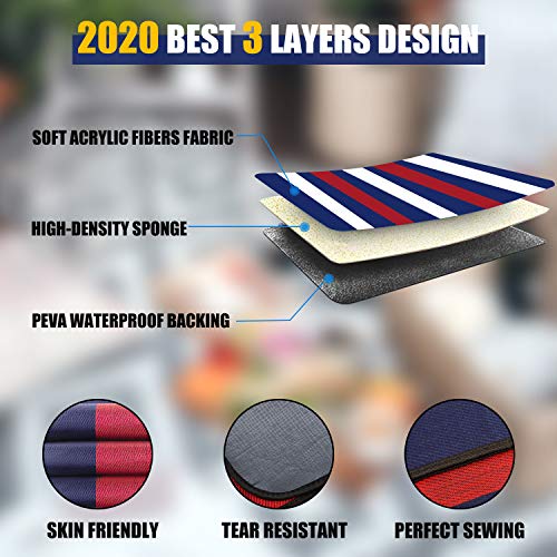 Outdoor Waterproof Picnic Blanket, Extra Large 79\" X 79\" 3-Layer Thickening Foldable Sand Free Beach Camping Blankets Mat with Waterproof PEVA Backing for Family, Concerts, Park, Machine Washing Safe