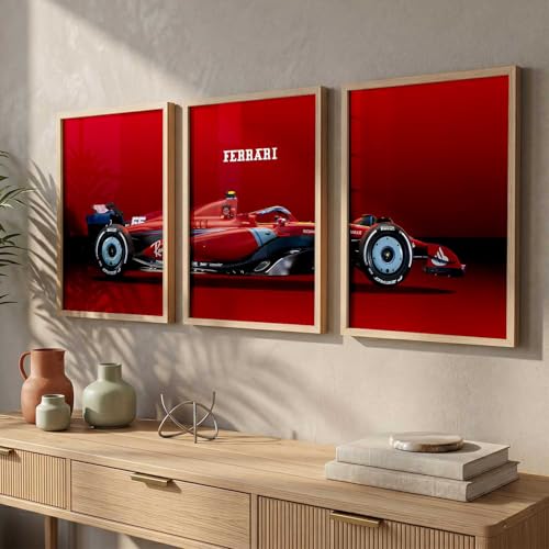 Image of kotart Big Sports Car Framed Posters | Design 910 Beige