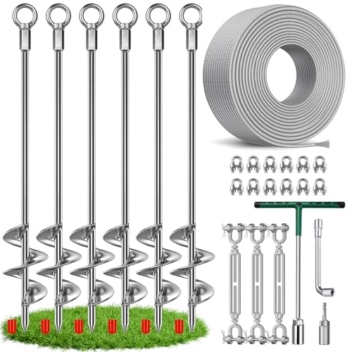 CORDUN 30 Inch Shed Anchor Kit, Shed Tie Down Anchor