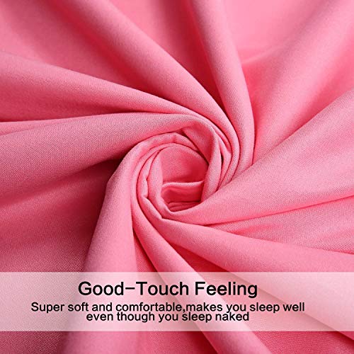 Image of Best Season 4 Piece Bed Sheet Set (Twin XL Size, Peach Pink Color) 1 Flat Sheet,1 Fitted Sheet and 2 Pillow Cases,Brushed Microfiber Sheets Set,Deep Pockets,Extra Soft & Fade Resistant