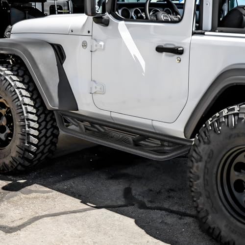 Estribos para Jeep Wrangler JL 2018-2024 2 puertas Negros miniatura 2