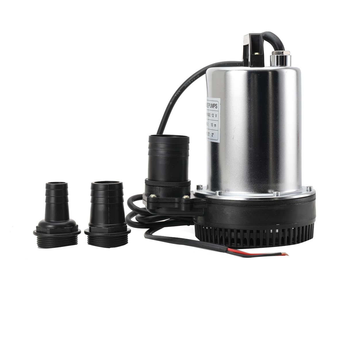 Pompe Submersible, DC 12V Pompe à Eau Submersibles pour Eaux Sales