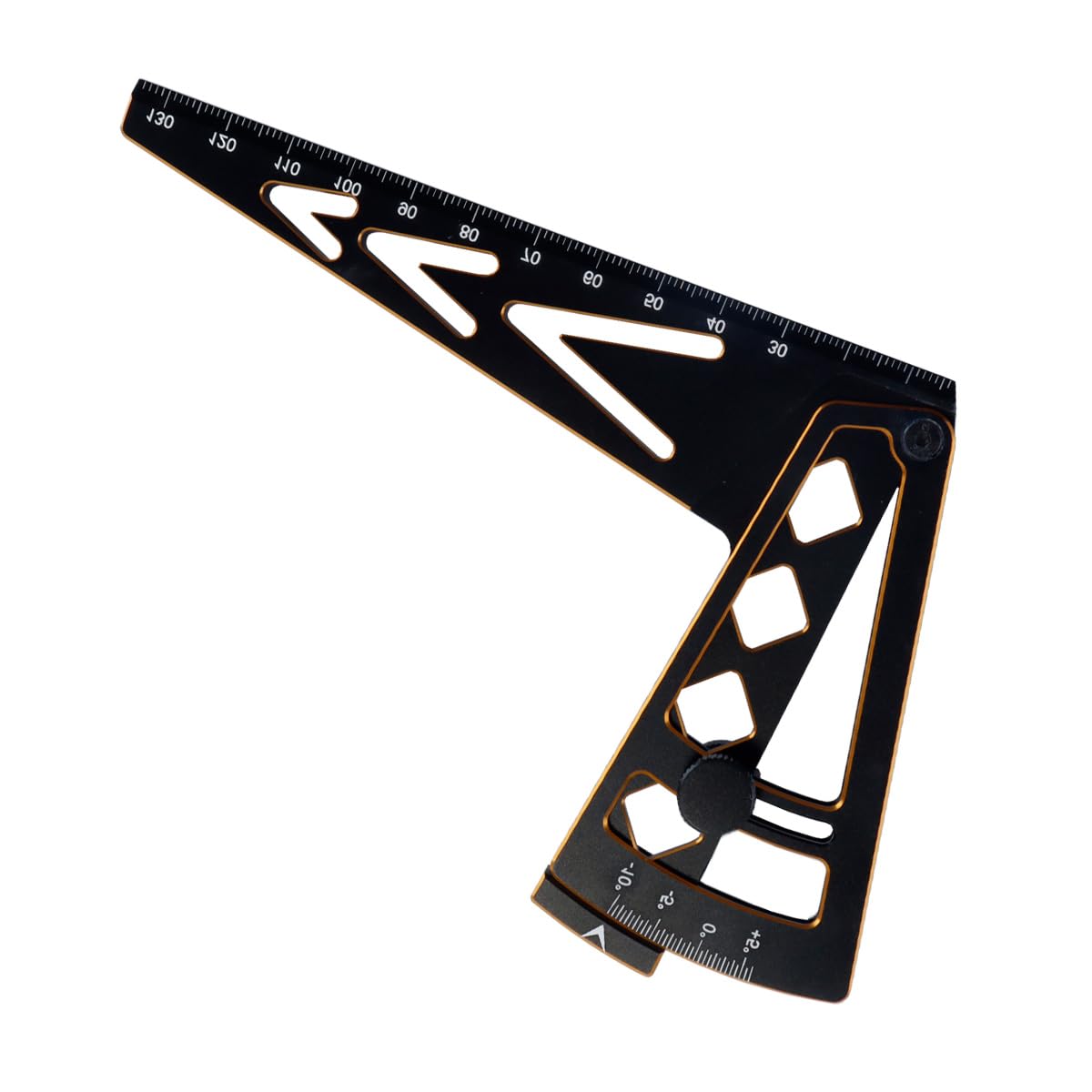 Linijka do pomiaru pochylenia kół RC Car Adjustable Camber Gauge do modeli uniwersalnych RC Crawlers 1/10 1/8 1/7 Narzędzie do wyrównywania w kolorze czarnym i złotym