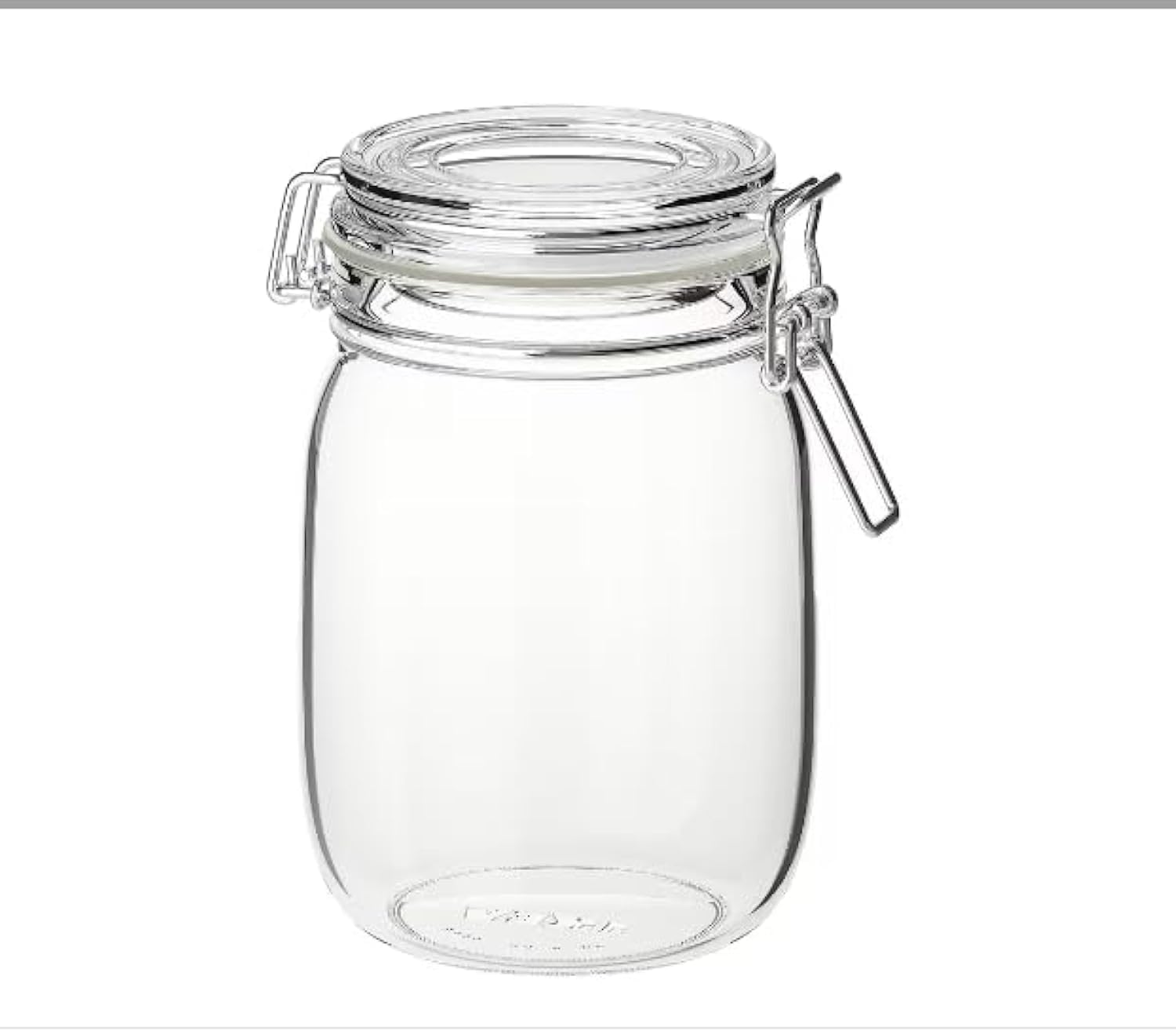 KORKEN - Jar with lid, clear glass - 1 l