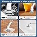 LENDAWAY 9-in-1 Multi-Purpose Electric Spin Scrubber for Cleaning, 2 Speed Long Handle Shower Scrubber, Replaceable Cleaner Brush Heads for Floors, Windows, Bathtub, Grout, Tiles, Sink, Car, Bathroom