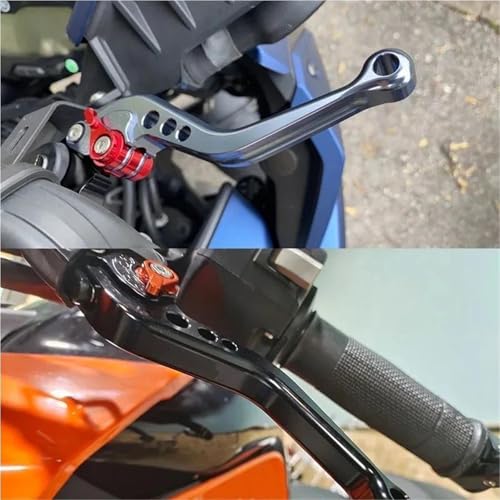 Leviers frein moto réglables gris pour réparer les commandes dures de Suzuki SV650 - 6