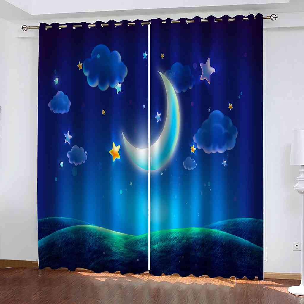 Tissu lourd occultant pour ces rideaux de décoration de fenêtre 140x160cm