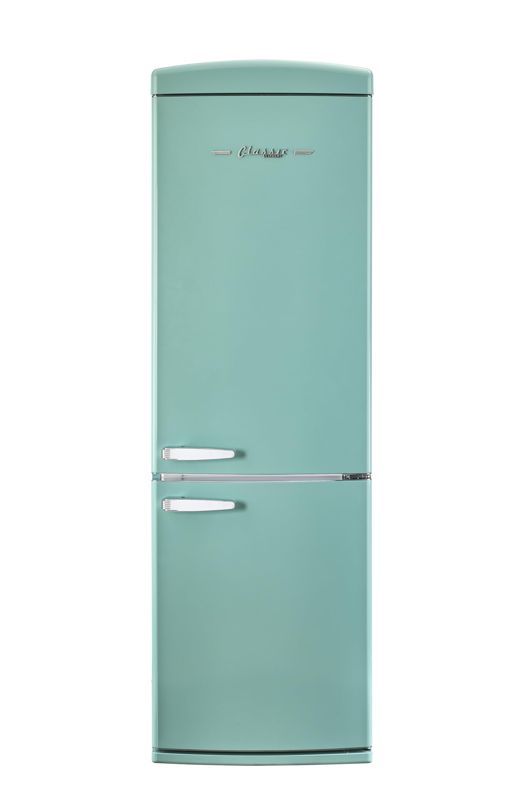 Unique Appliances Classic Retro 12 cu.ft. Bottom Freezer Refrigerator in Ocean Mist Turquoise | Fridge.com