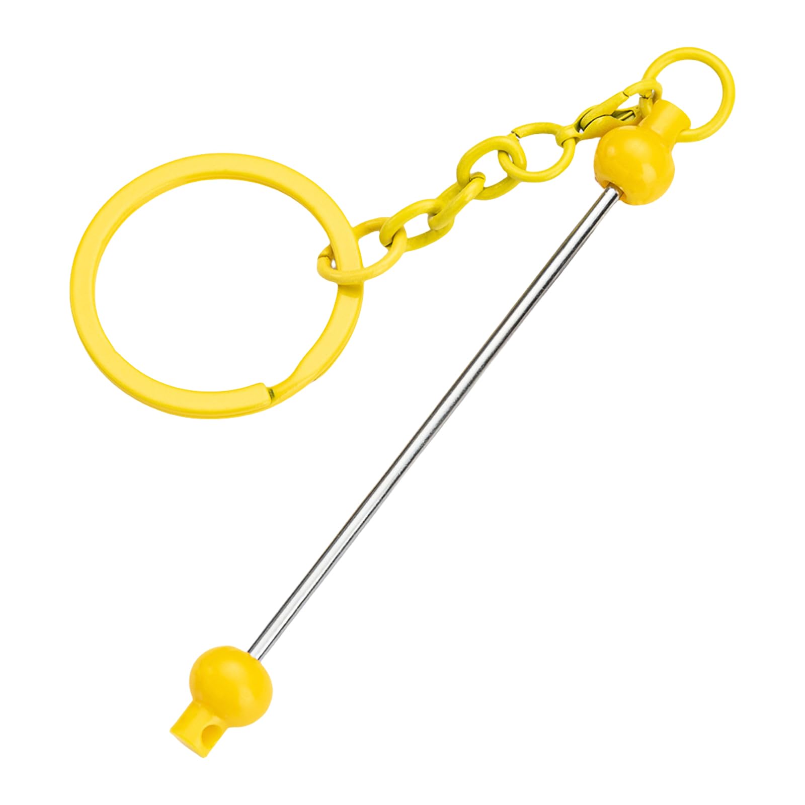 Tsophreniq 10Pcs Beadable Keychain Beading Keyring Charm Holder Accessories Bag Pendant for Jewelry Making Making